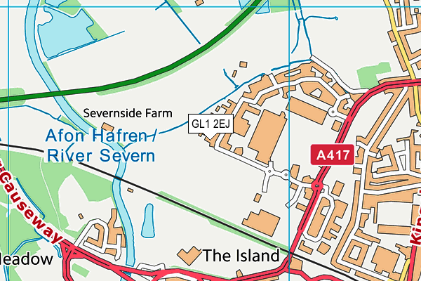 GL1 2EJ map - OS VectorMap District (Ordnance Survey) GL1 2EJ map - OS VectorMap District (Ordnance Survey)