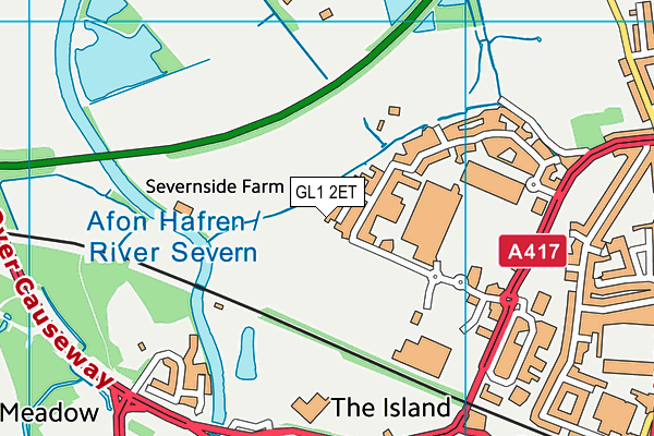 GL1 2ET map - OS VectorMap District (Ordnance Survey) GL1 2ET map - OS VectorMap District (Ordnance Survey)
