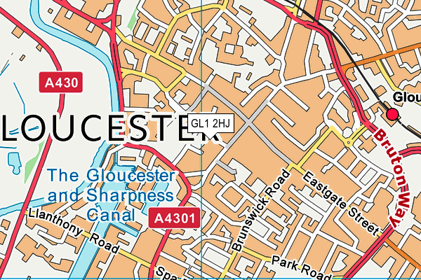 GL1 2HJ map - OS VectorMap District (Ordnance Survey) GL1 2HJ map - OS VectorMap District (Ordnance Survey)