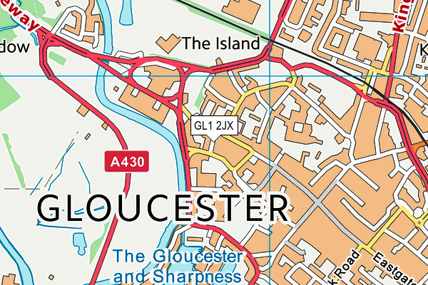 GL1 2JX map - OS VectorMap District (Ordnance Survey) GL1 2JX map - OS VectorMap District (Ordnance Survey)