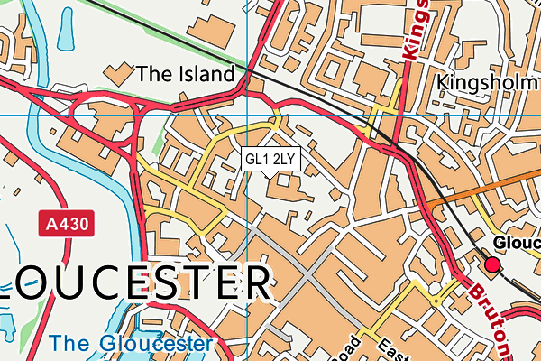 GL1 2LY map - OS VectorMap District (Ordnance Survey) GL1 2LY map - OS VectorMap District (Ordnance Survey)