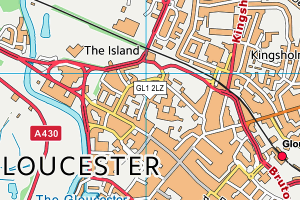 GL1 2LZ map - OS VectorMap District (Ordnance Survey) GL1 2LZ map - OS VectorMap District (Ordnance Survey)