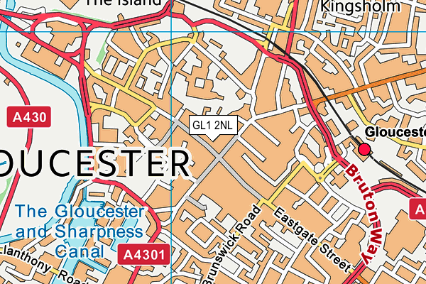 GL1 2NL map - OS VectorMap District (Ordnance Survey) GL1 2NL map - OS VectorMap District (Ordnance Survey)