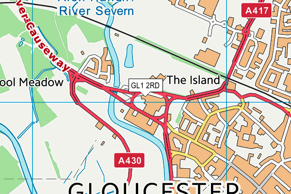 GL1 2RD map - OS VectorMap District (Ordnance Survey) GL1 2RD map - OS VectorMap District (Ordnance Survey)