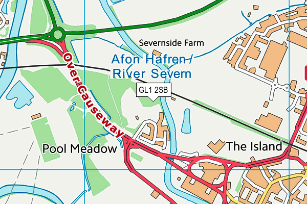 GL1 2SB map - OS VectorMap District (Ordnance Survey) GL1 2SB map - OS VectorMap District (Ordnance Survey)