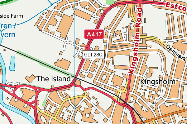 GL1 2SQ map - OS VectorMap District (Ordnance Survey) GL1 2SQ map - OS VectorMap District (Ordnance Survey)