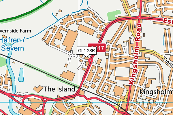 GL1 2SR map - OS VectorMap District (Ordnance Survey) GL1 2SR map - OS VectorMap District (Ordnance Survey)