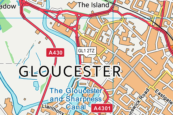 GL1 2TZ map - OS VectorMap District (Ordnance Survey) GL1 2TZ map - OS VectorMap District (Ordnance Survey)