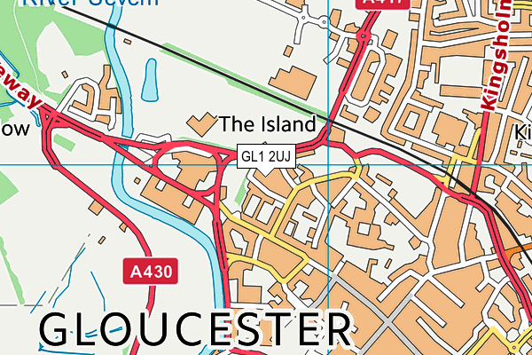 GL1 2UJ map - OS VectorMap District (Ordnance Survey) GL1 2UJ map - OS VectorMap District (Ordnance Survey)