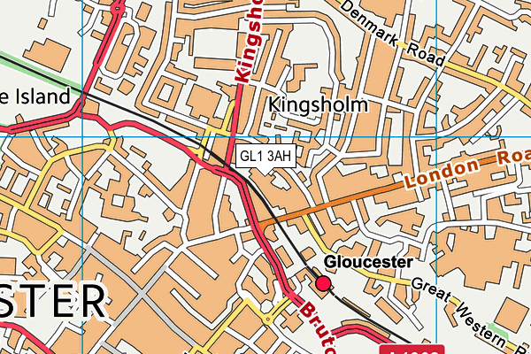 GL1 3AH map - OS VectorMap District (Ordnance Survey) GL1 3AH map - OS VectorMap District (Ordnance Survey)