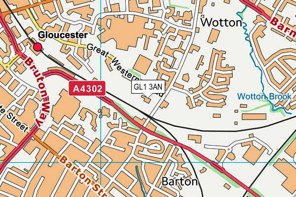 GL1 3AN map - OS VectorMap District (Ordnance Survey) GL1 3AN map - OS VectorMap District (Ordnance Survey)
