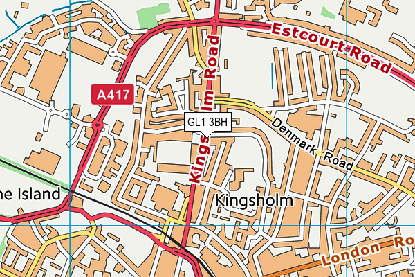 GL1 3BH map - OS VectorMap District (Ordnance Survey) GL1 3BH map - OS VectorMap District (Ordnance Survey)