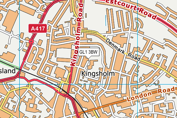 GL1 3BW map - OS VectorMap District (Ordnance Survey) GL1 3BW map - OS VectorMap District (Ordnance Survey)