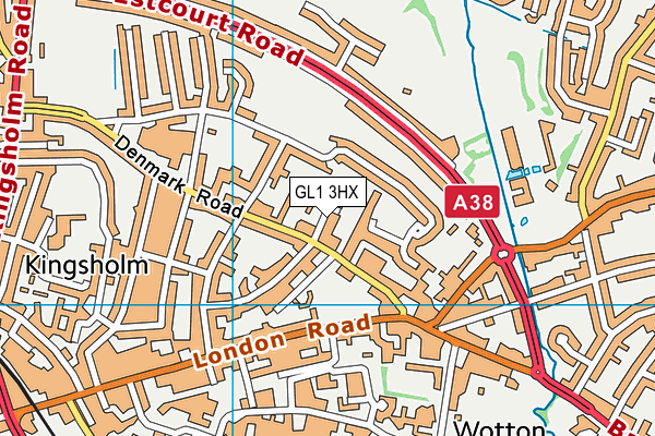 GL1 3HX map - OS VectorMap District (Ordnance Survey) GL1 3HX map - OS VectorMap District (Ordnance Survey)
