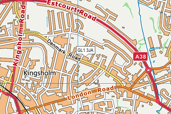 GL1 3JA map - OS VectorMap District (Ordnance Survey) GL1 3JA map - OS VectorMap District (Ordnance Survey)