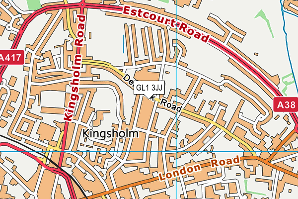 GL1 3JJ map - OS VectorMap District (Ordnance Survey) GL1 3JJ map - OS VectorMap District (Ordnance Survey)