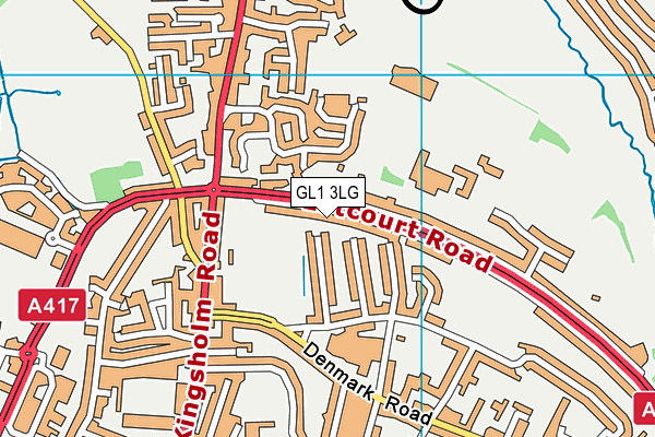GL1 3LG map - OS VectorMap District (Ordnance Survey) GL1 3LG map - OS VectorMap District (Ordnance Survey)