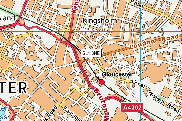 GL1 3NE map - OS VectorMap District (Ordnance Survey) GL1 3NE map - OS VectorMap District (Ordnance Survey)