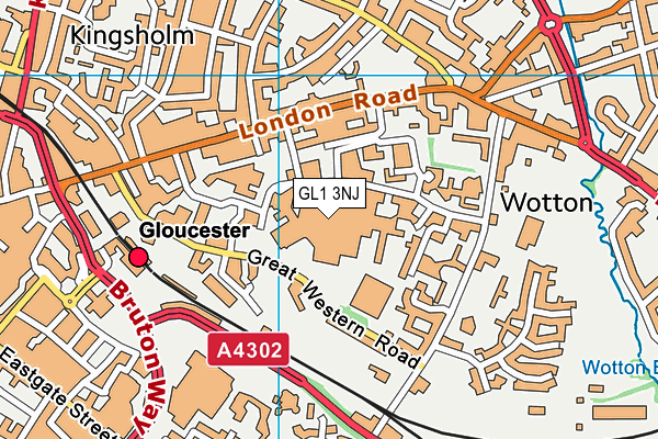 GL1 3NJ map - OS VectorMap District (Ordnance Survey) GL1 3NJ map - OS VectorMap District (Ordnance Survey)