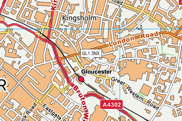 GL1 3NX map - OS VectorMap District (Ordnance Survey) GL1 3NX map - OS VectorMap District (Ordnance Survey)