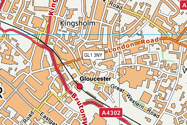 GL1 3NY map - OS VectorMap District (Ordnance Survey) GL1 3NY map - OS VectorMap District (Ordnance Survey)