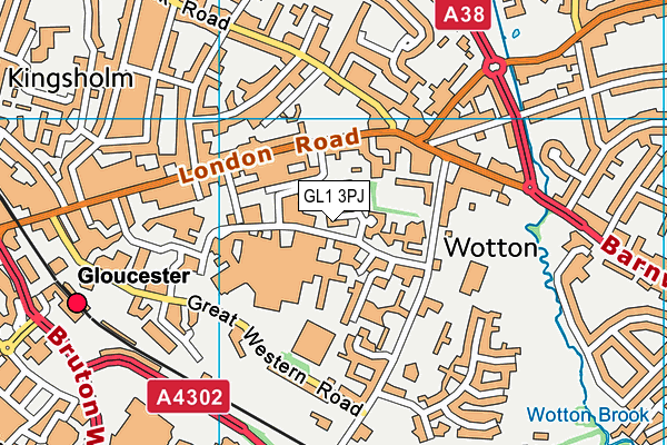 GL1 3PJ map - OS VectorMap District (Ordnance Survey) GL1 3PJ map - OS VectorMap District (Ordnance Survey)