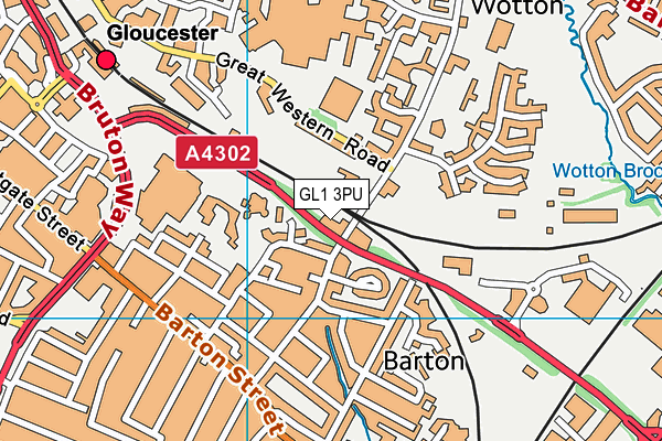 GL1 3PU map - OS VectorMap District (Ordnance Survey) GL1 3PU map - OS VectorMap District (Ordnance Survey)