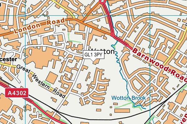 GL1 3PY map - OS VectorMap District (Ordnance Survey) GL1 3PY map - OS VectorMap District (Ordnance Survey)