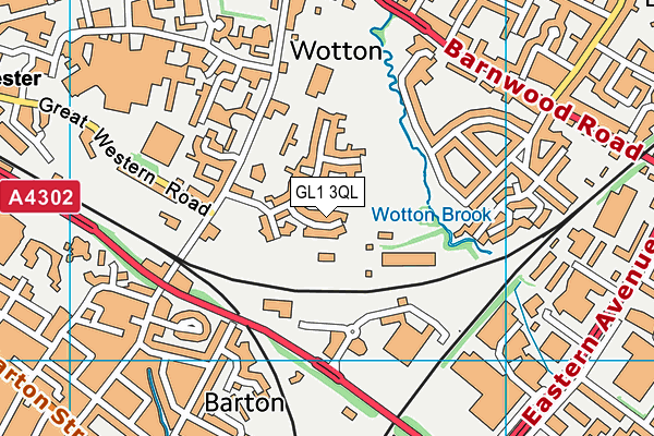GL1 3QL map - OS VectorMap District (Ordnance Survey) GL1 3QL map - OS VectorMap District (Ordnance Survey)