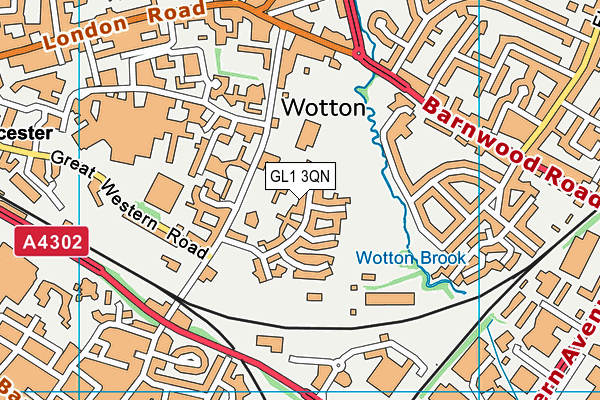 GL1 3QN map - OS VectorMap District (Ordnance Survey) GL1 3QN map - OS VectorMap District (Ordnance Survey)