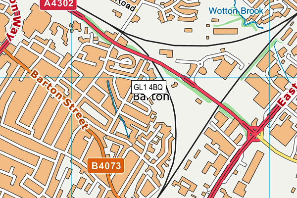 GL1 4BQ map - OS VectorMap District (Ordnance Survey) GL1 4BQ map - OS VectorMap District (Ordnance Survey)
