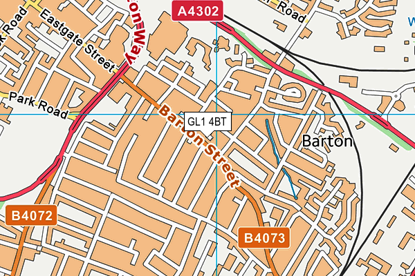 GL1 4BT map - OS VectorMap District (Ordnance Survey) GL1 4BT map - OS VectorMap District (Ordnance Survey)
