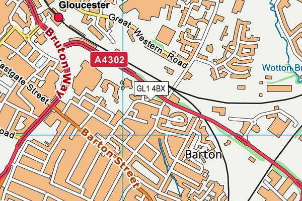 GL1 4BX map - OS VectorMap District (Ordnance Survey) GL1 4BX map - OS VectorMap District (Ordnance Survey)