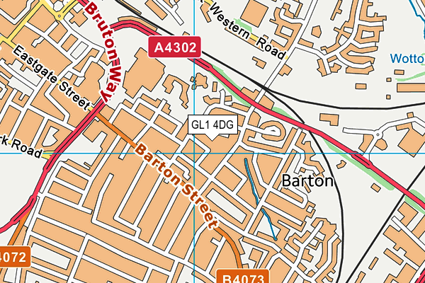GL1 4DG map - OS VectorMap District (Ordnance Survey) GL1 4DG map - OS VectorMap District (Ordnance Survey)