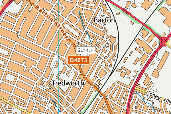GL1 4JH map - OS VectorMap District (Ordnance Survey) GL1 4JH map - OS VectorMap District (Ordnance Survey)