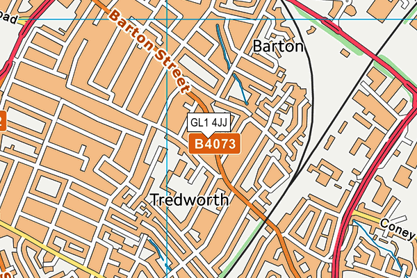 GL1 4JJ map - OS VectorMap District (Ordnance Survey) GL1 4JJ map - OS VectorMap District (Ordnance Survey)