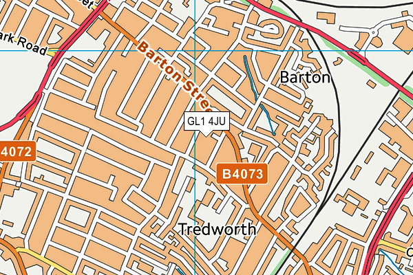 GL1 4JU map - OS VectorMap District (Ordnance Survey) GL1 4JU map - OS VectorMap District (Ordnance Survey)