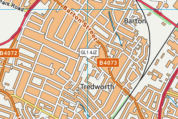 GL1 4JZ map - OS VectorMap District (Ordnance Survey) GL1 4JZ map - OS VectorMap District (Ordnance Survey)