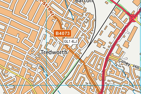 GL1 4LJ map - OS VectorMap District (Ordnance Survey) GL1 4LJ map - OS VectorMap District (Ordnance Survey)