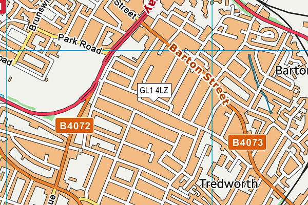 GL1 4LZ map - OS VectorMap District (Ordnance Survey) GL1 4LZ map - OS VectorMap District (Ordnance Survey)