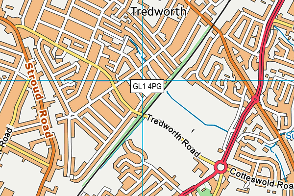 GL1 4PG map - OS VectorMap District (Ordnance Survey) GL1 4PG map - OS VectorMap District (Ordnance Survey)