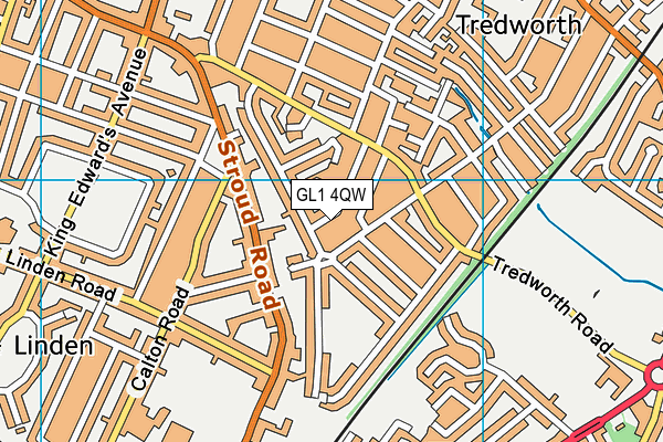 GL1 4QW map - OS VectorMap District (Ordnance Survey) GL1 4QW map - OS VectorMap District (Ordnance Survey)