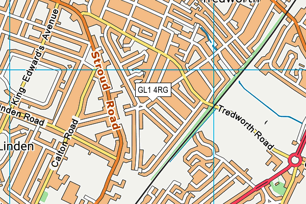 GL1 4RG map - OS VectorMap District (Ordnance Survey) GL1 4RG map - OS VectorMap District (Ordnance Survey)