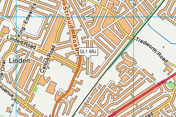 GL1 4RJ map - OS VectorMap District (Ordnance Survey) GL1 4RJ map - OS VectorMap District (Ordnance Survey)