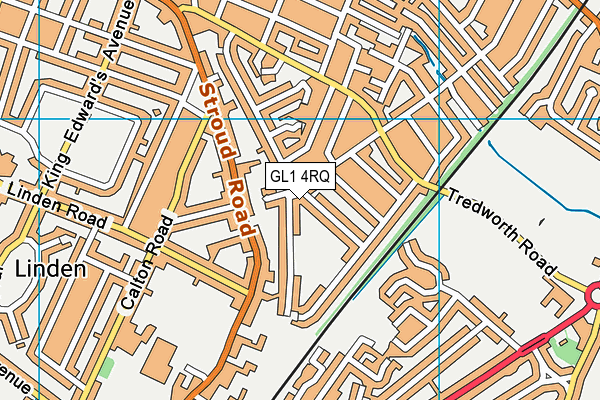 GL1 4RQ map - OS VectorMap District (Ordnance Survey) GL1 4RQ map - OS VectorMap District (Ordnance Survey)