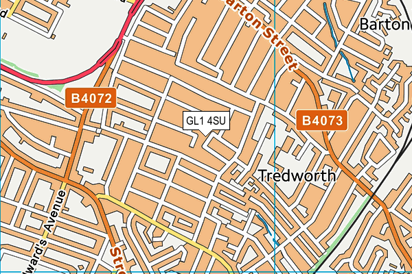 GL1 4SU map - OS VectorMap District (Ordnance Survey) GL1 4SU map - OS VectorMap District (Ordnance Survey)