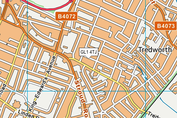 GL1 4TJ map - OS VectorMap District (Ordnance Survey) GL1 4TJ map - OS VectorMap District (Ordnance Survey)