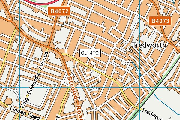 GL1 4TQ map - OS VectorMap District (Ordnance Survey) GL1 4TQ map - OS VectorMap District (Ordnance Survey)