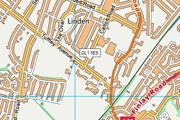 GL1 5ES map - OS VectorMap District (Ordnance Survey) GL1 5ES map - OS VectorMap District (Ordnance Survey)