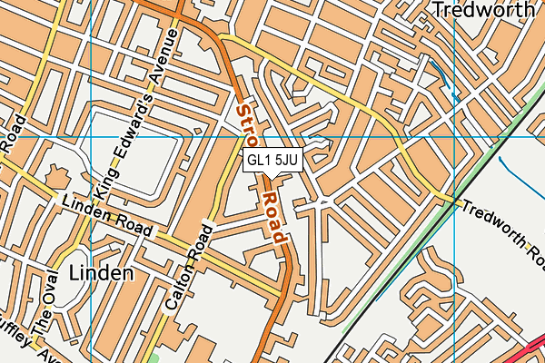 GL1 5JU map - OS VectorMap District (Ordnance Survey) GL1 5JU map - OS VectorMap District (Ordnance Survey)